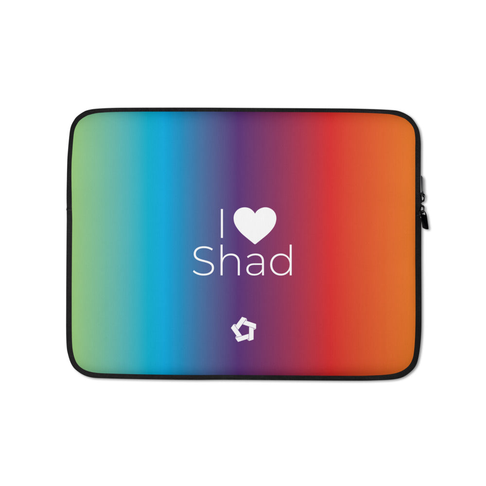 I Heart Shad Laptop Sleeve (Gradient)