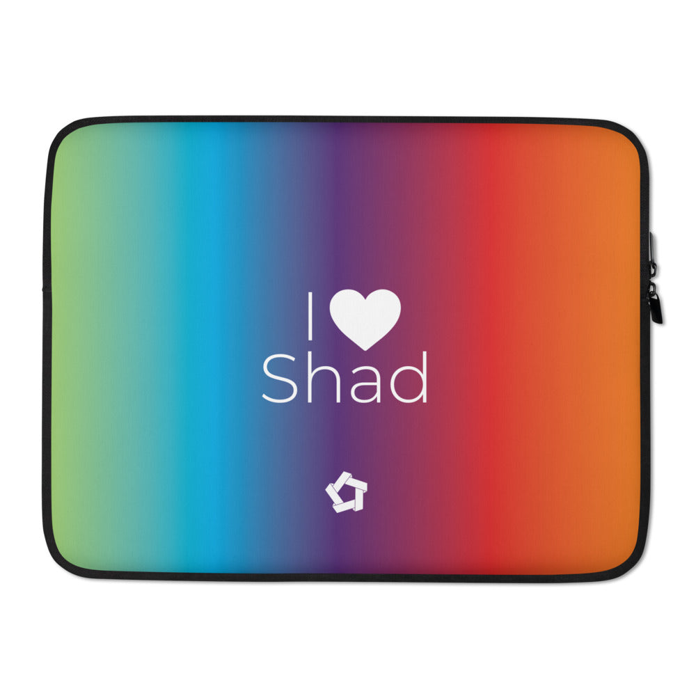 I Heart Shad Laptop Sleeve (Gradient)